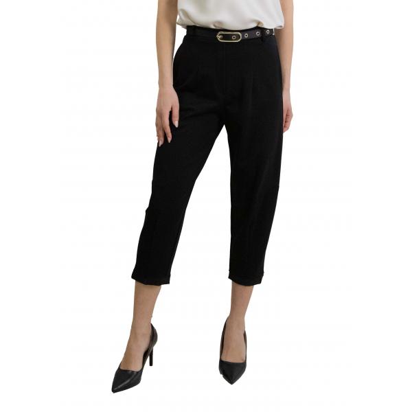 Pantaloni cropped con cintura decorativa Imperial